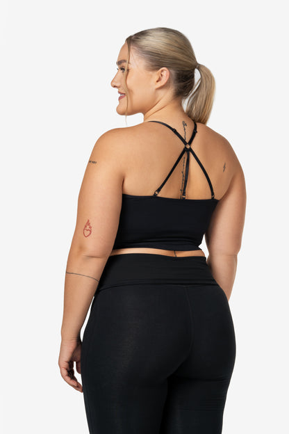Black Power Seamless Top - for dame - Famme - Sports Bra